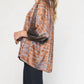 Entro - Swirl Printed V-Neck Top