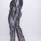 Good American - SEQUIN WIDE LEG PANTS