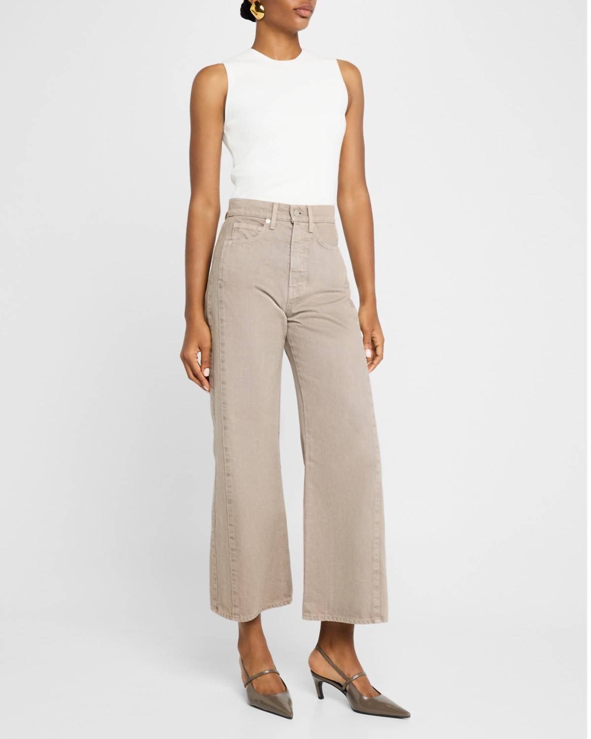 Veronica Beard - Taylor Cropped High Rise Jeans