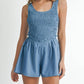 Mable - Ruched Short Romper