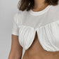 Mimosa - Crew Neck Cropped Underwire Tee