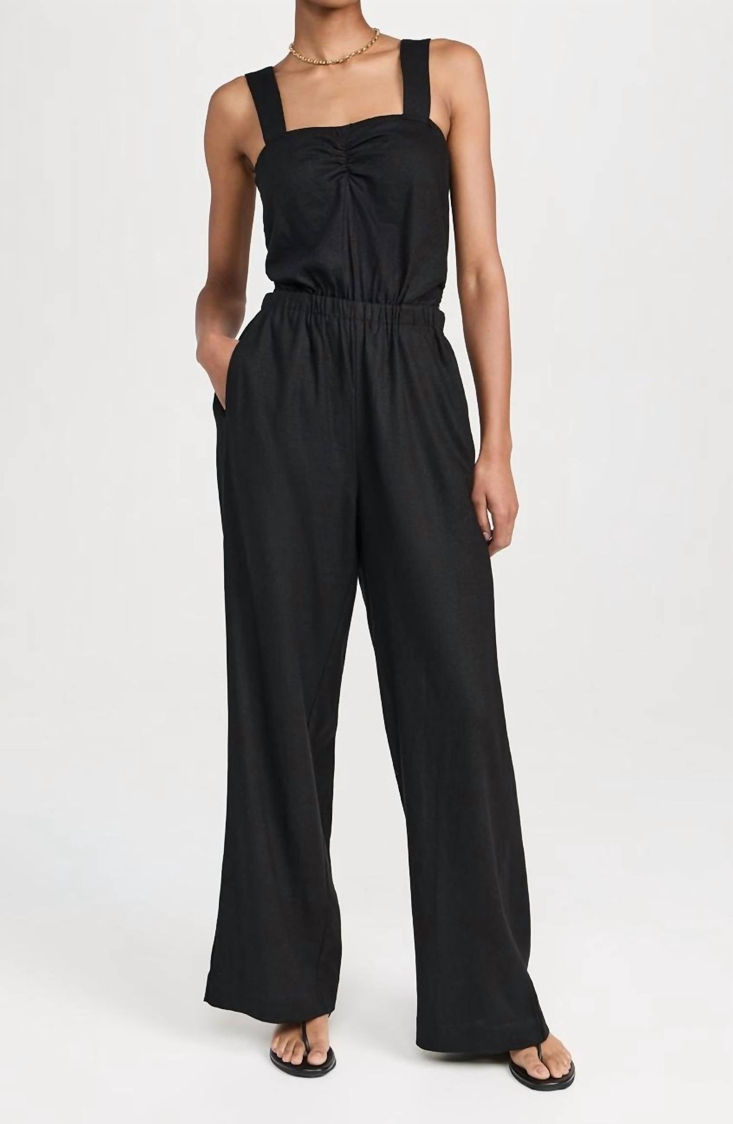 Lna - La Rosa Linen Jumpsuit
