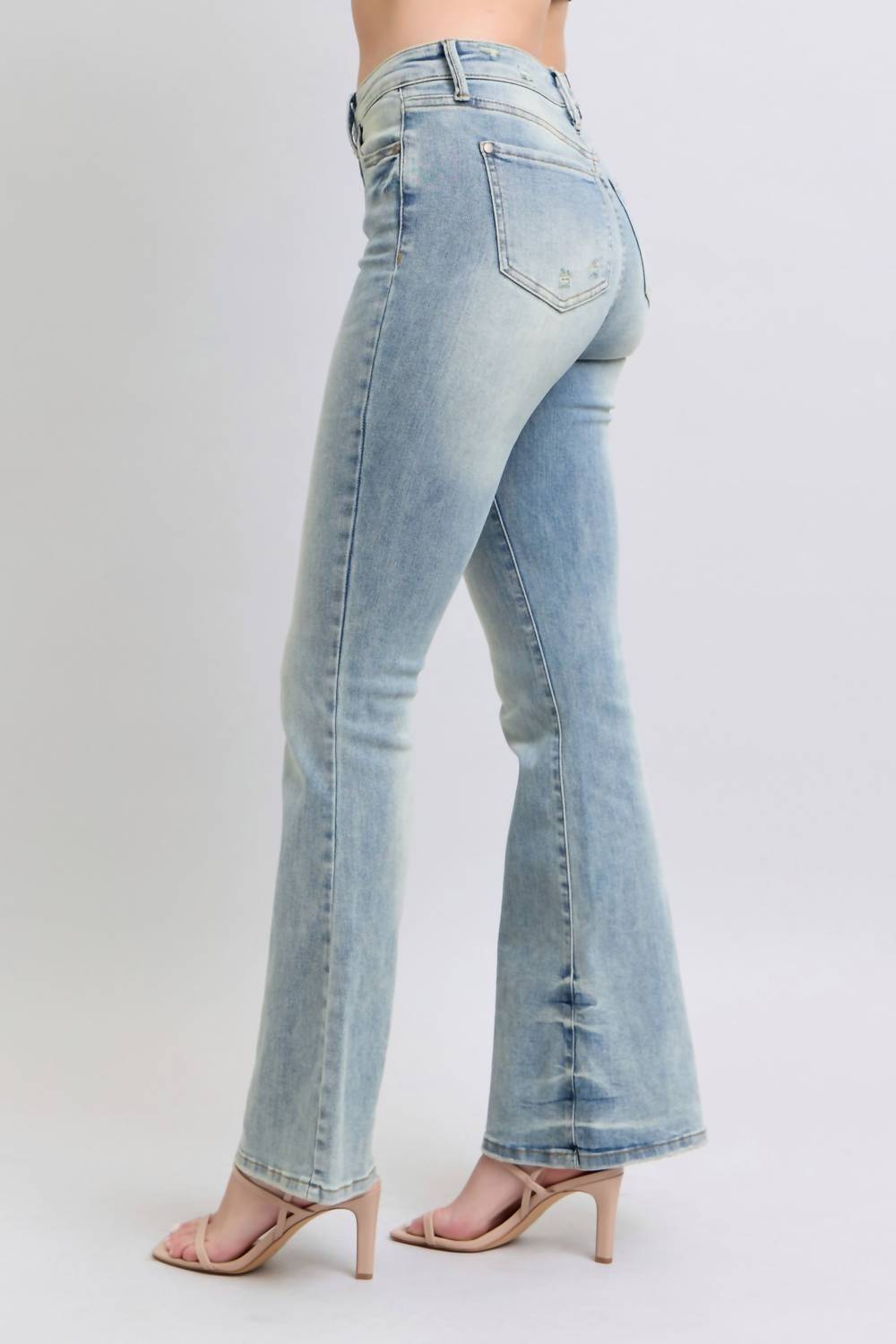 Judy Blue - Pin Tac Detail Flare Jeans