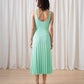 Ali Golden - Fitted Tank Dress With Pleated Skirt