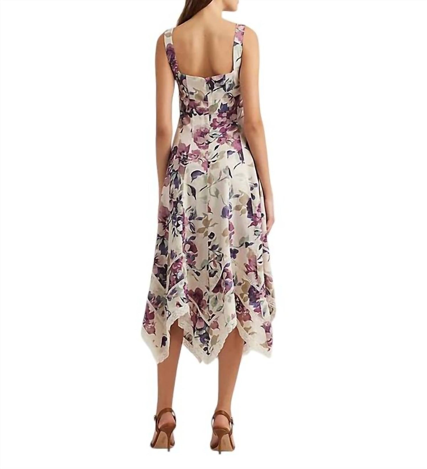 Ralph Lauren - women's floral linen sleevelss dress