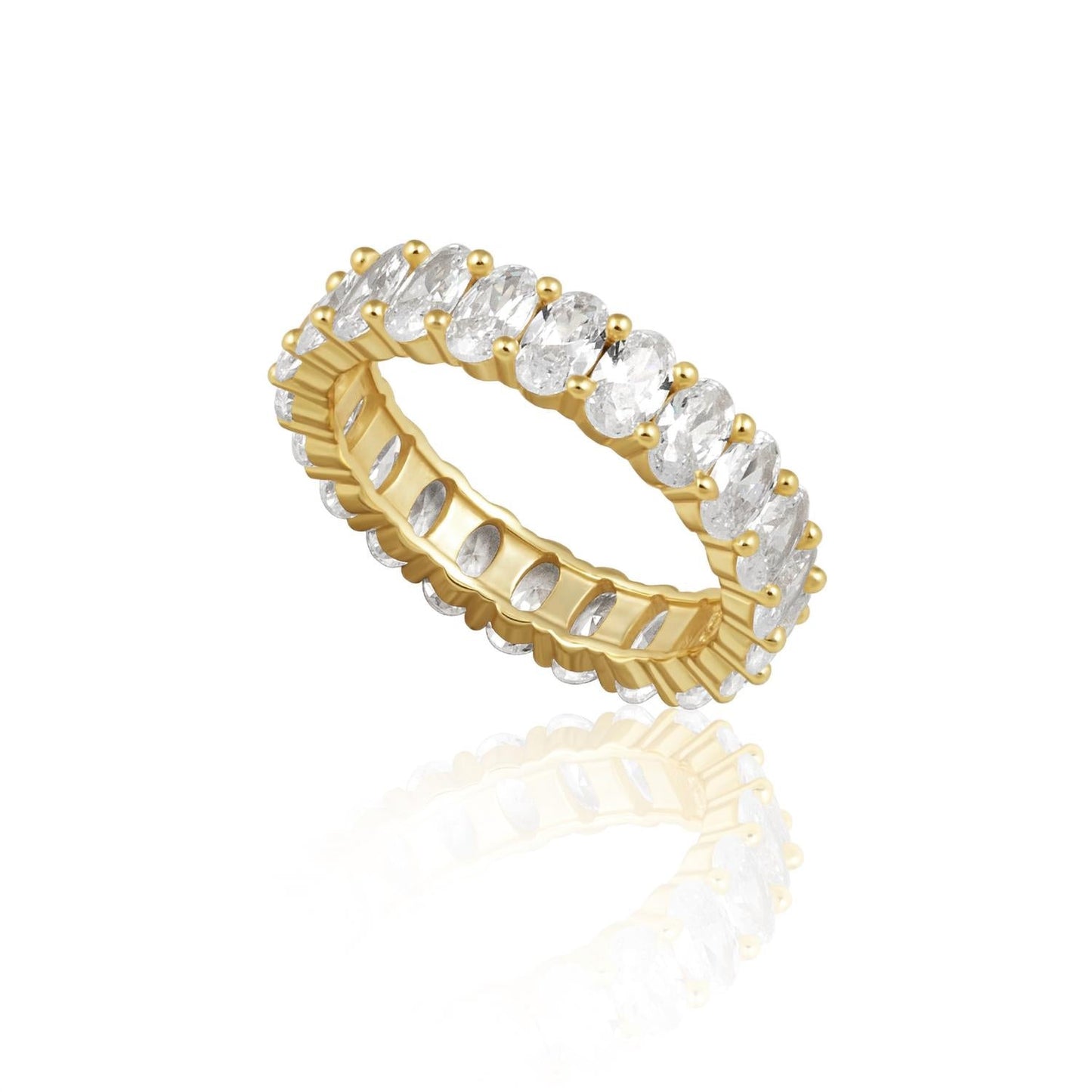 Sahira Jewelry Design - Women's Oval Eternity Band Ring