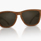 Far Out Sunglasses - Wood Grain Polarized Premiums Black Lens