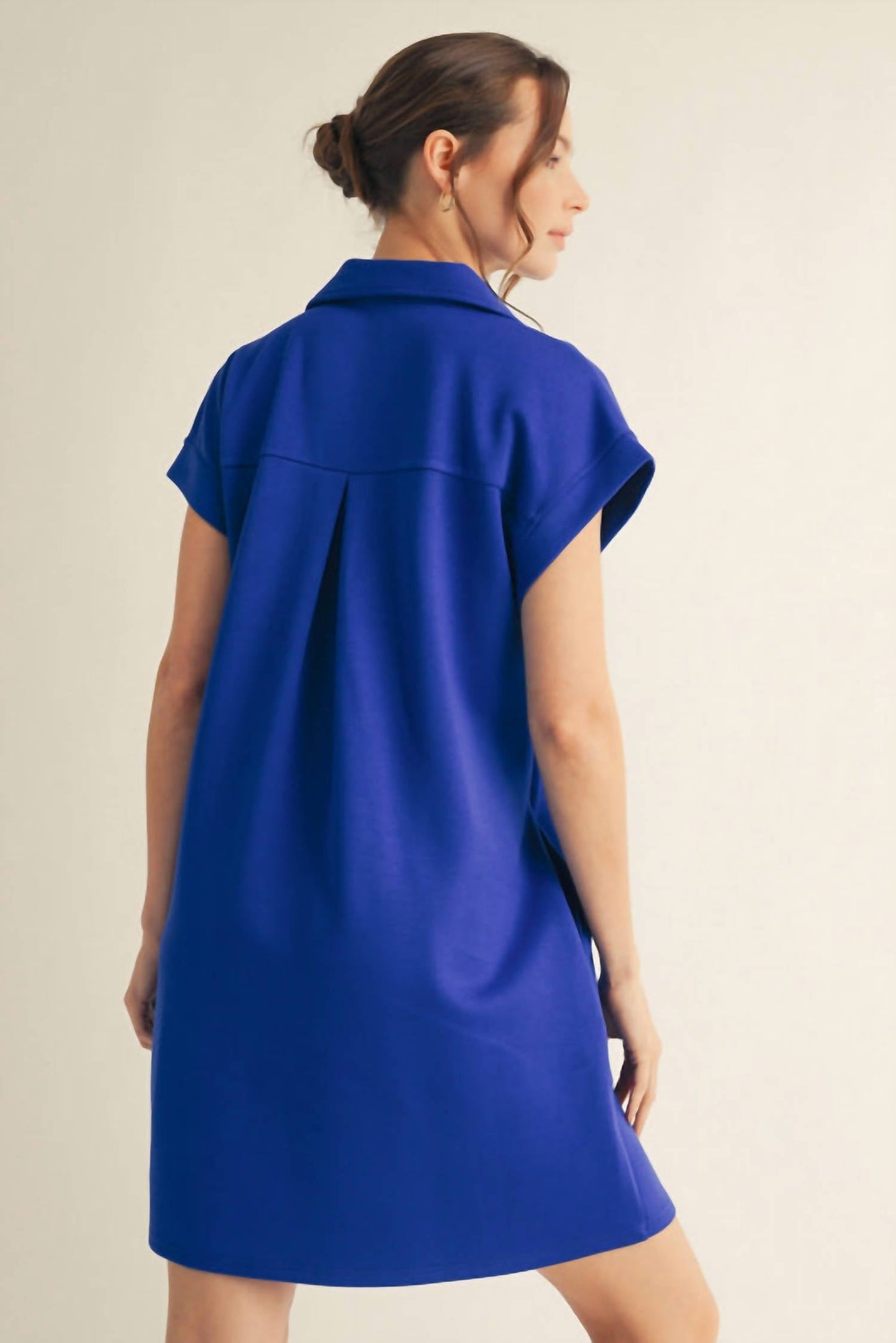 Jodifl - Celeste Collared Scuba Mini Dress