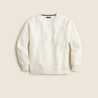 J.Crew - Moletom feminino Heritage Fleece Oversized com gola redonda