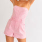 Le Lis - Strapless Denim Romper
