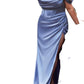 Ladivine - Satin Off The Shoulder Bridesmaids And Prom Dress