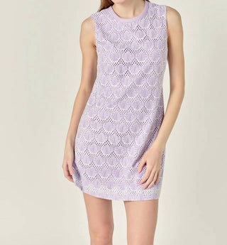 English Factory - Doria Crochet Lace Mini Dress