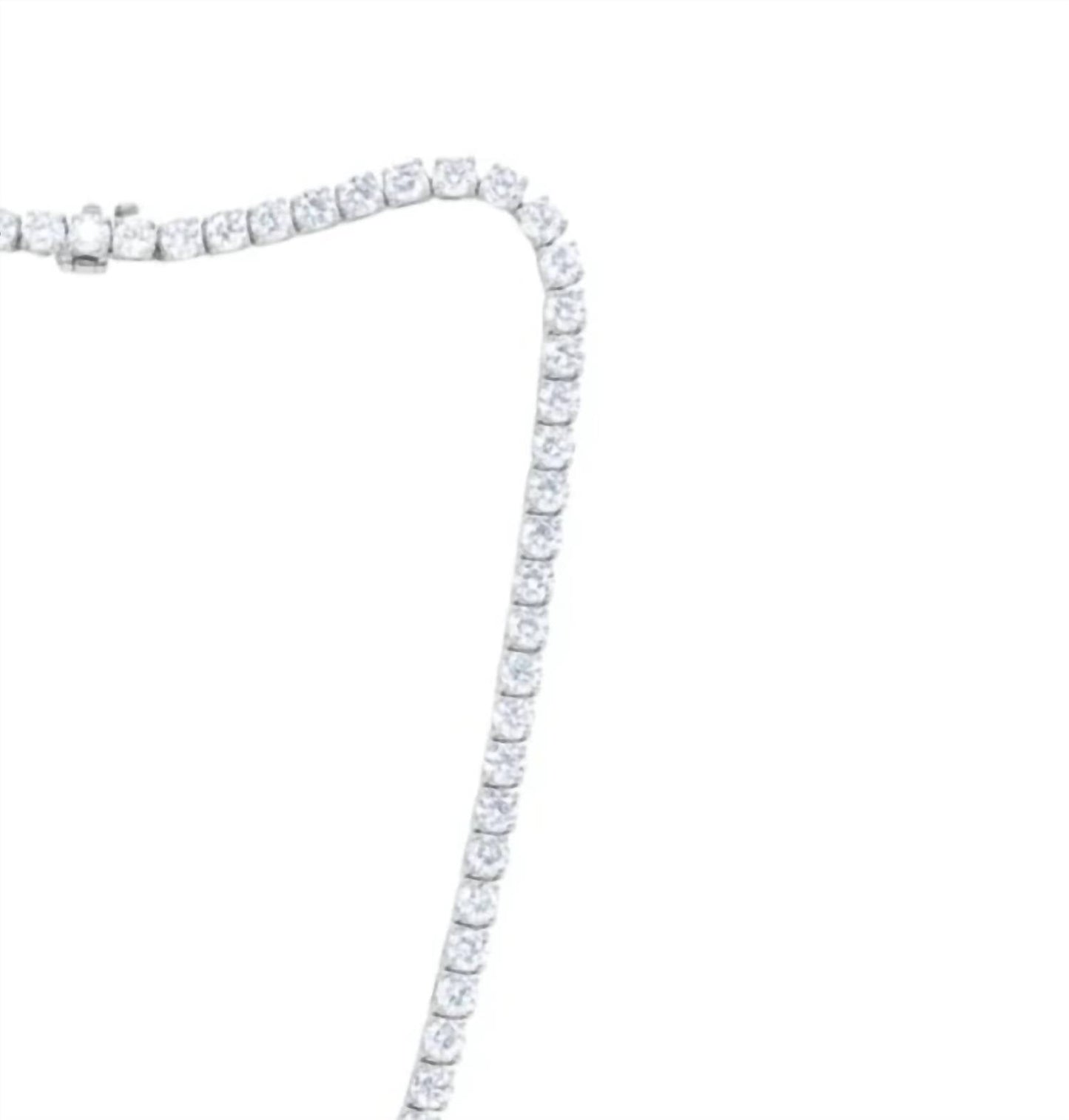 Diana M Jewels - 25.60 Cts Lab Grown Diamond Tennis Necklace