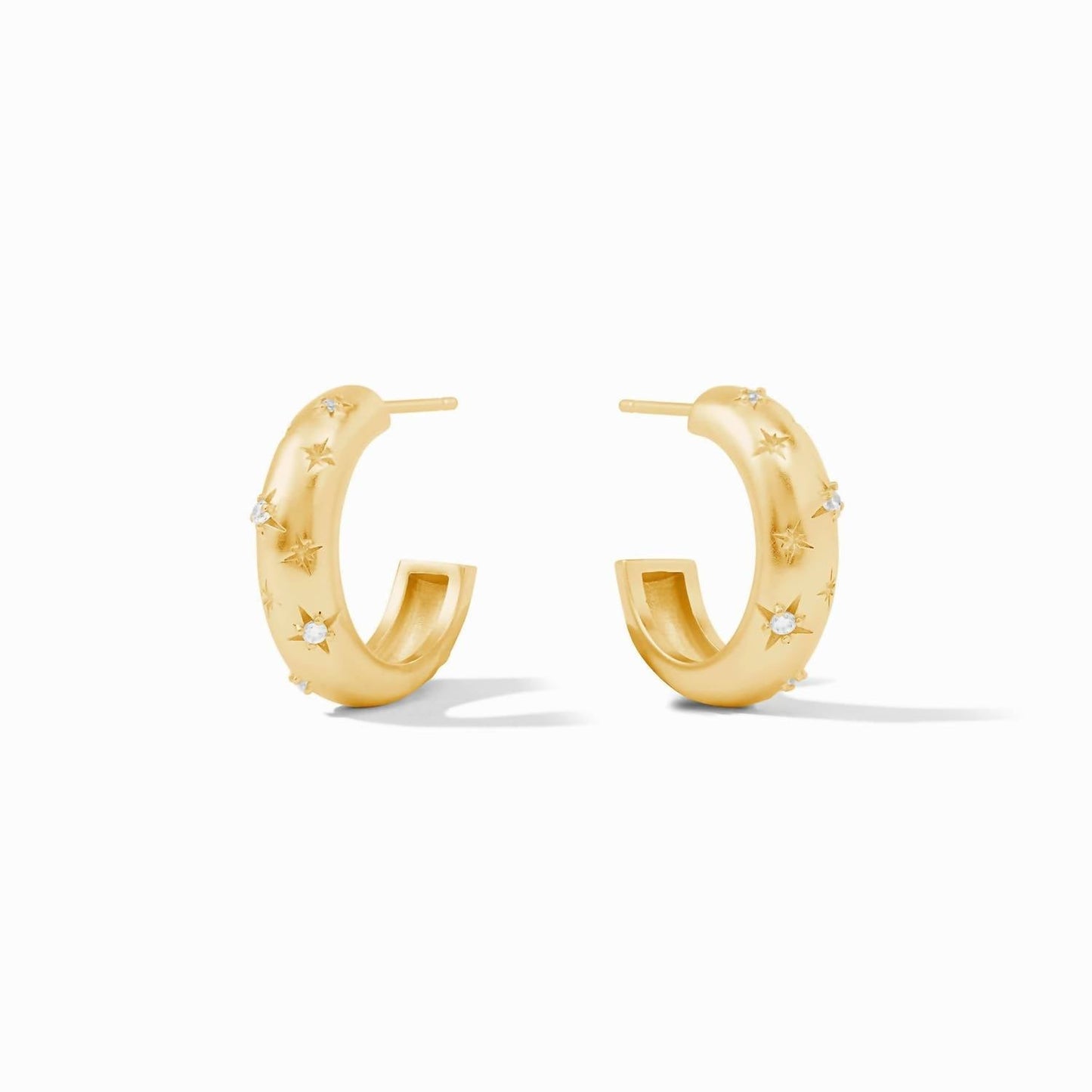 Julie Vos - Luna Stone Hoop Earring