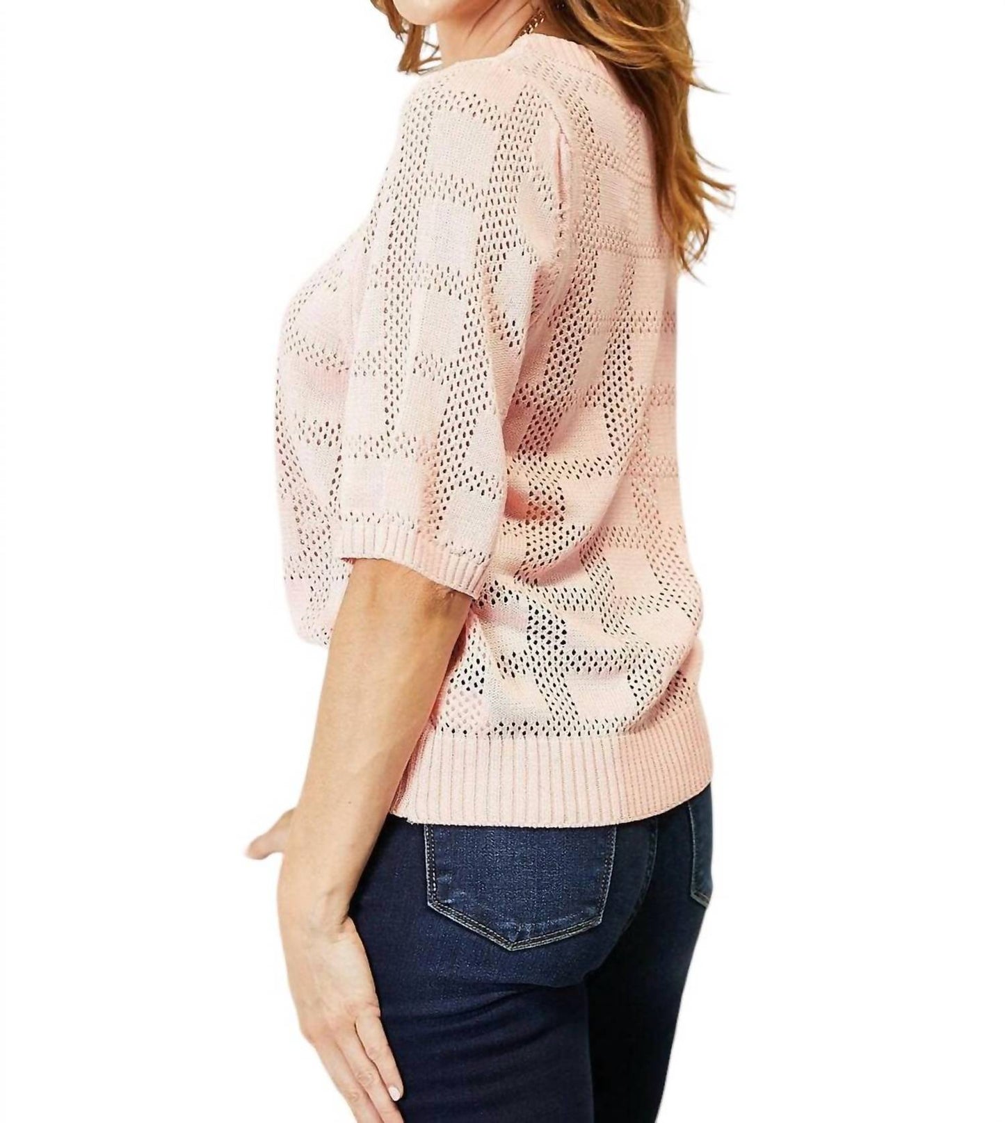 Double Take - Chic Ribbed Round Neck Knit Top