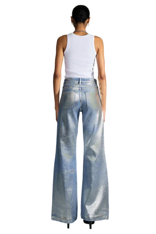 Kancan - Jeans Luciana Premier de cintura alta e flare largo