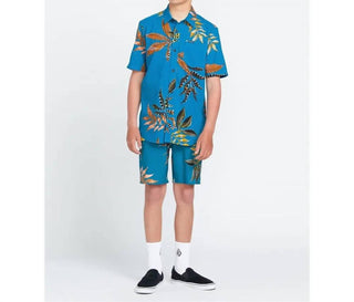 Volcom - Camisa estampada floral Big Boys Paradiso