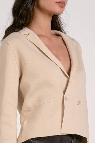 Elan - Blazer de malha cropped Rocky