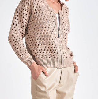 Elan - Zip-up Sweater Cardigan