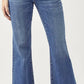 Risen - Mid Rise Raw Hem Jeans