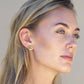 Tat2 Designs - Women's Flora Coin Stud Earrings
