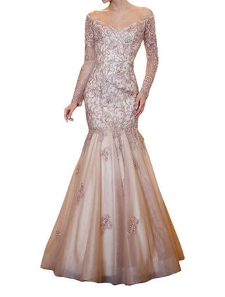 Colors Dress - Bead & Embroidery Mermaid Gown