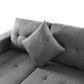Modern Sectional Sofa Set with L Shape Chaise Lounge and Cup Holders