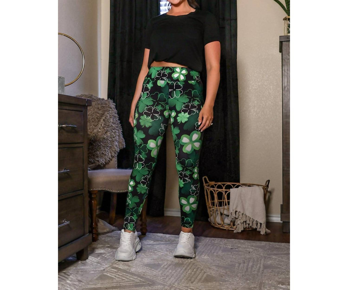 Julia Rose - St Patricks Day Shamrock Leggings