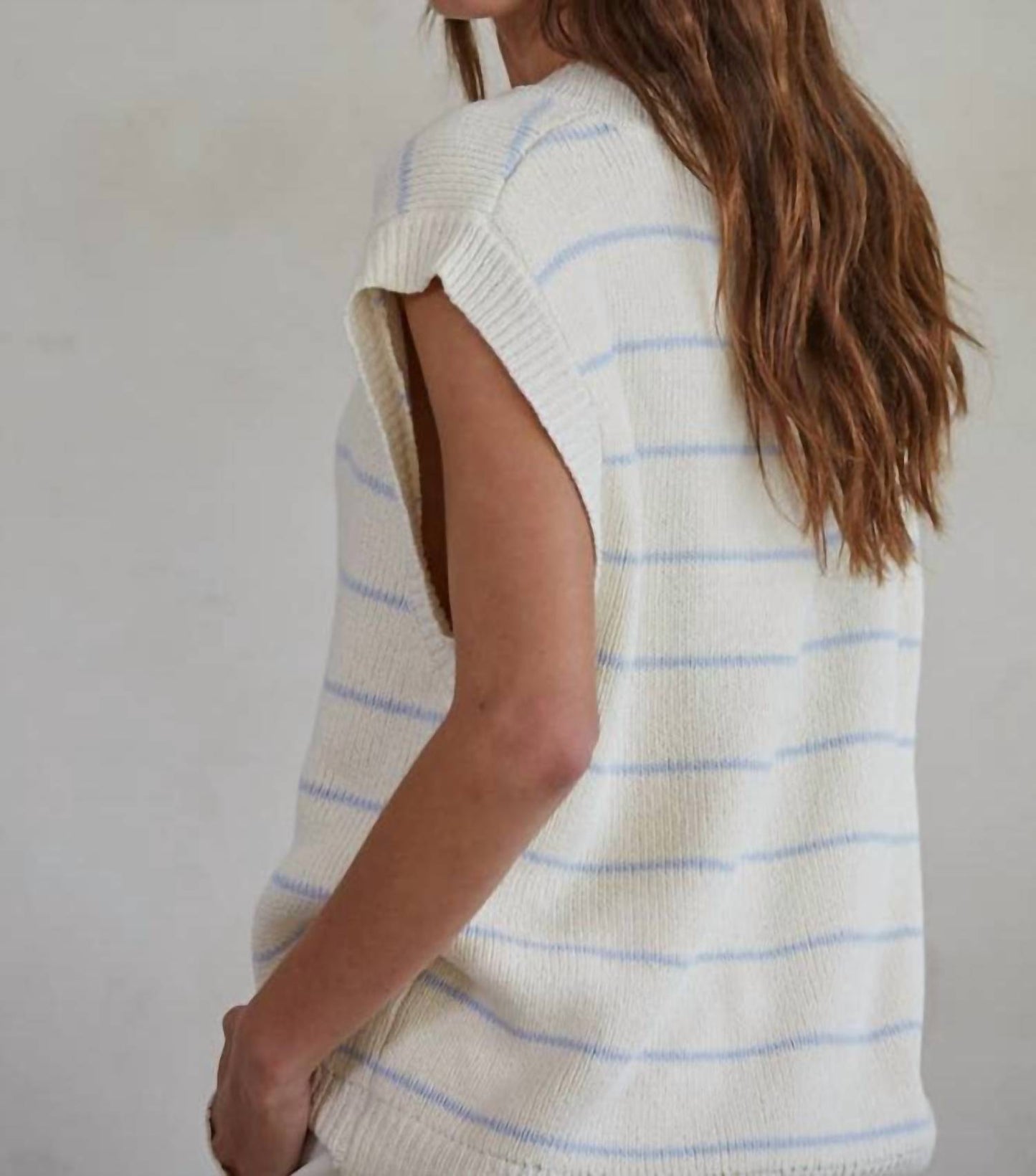 By Together - Parker Striped V-neck Vest