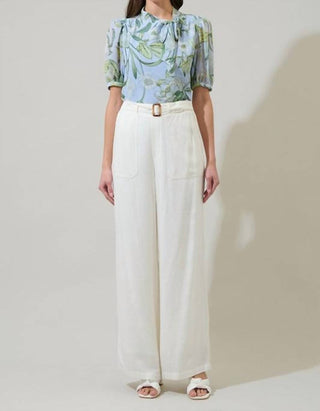 Sugarlips - Sara Bloom Tie Neck Blouse