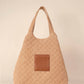 Care Tucker - Maxi Quilted Denim Tote Bag