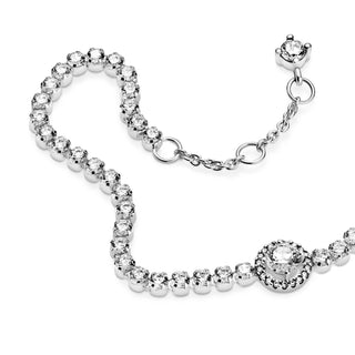 Pandora - Women's Sparkling Halo Tennis Bracelet