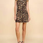 Tcec - Cheetah Printed Button Down Dress