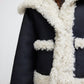 Free People - Kiki Faux Leather Sherpa Jacket