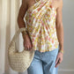 Lucy Paris - Thora Floral Halter Top