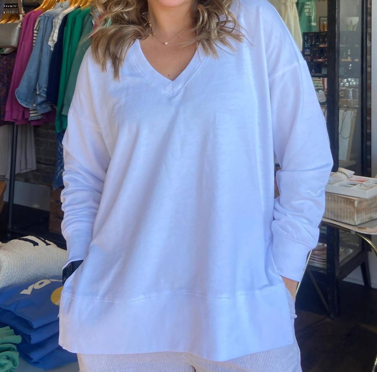 Z Supply - Modern V-neck Weekender Sweatshirt