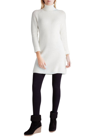 Kensie - Vestido suéter de gola alta e manga comprida