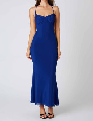 Vestido longo de micro malha Cotton Candy