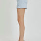 Risen - Full Size High Rise Distressed Detail Denim Shorts