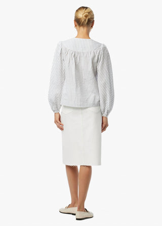 Joe'S Jeans - Saia jeans com fenda The Joplin de cintura alta, tamanho 28, US$ 198