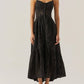 Astr - Yamila Eyelet Corset Midi Dress