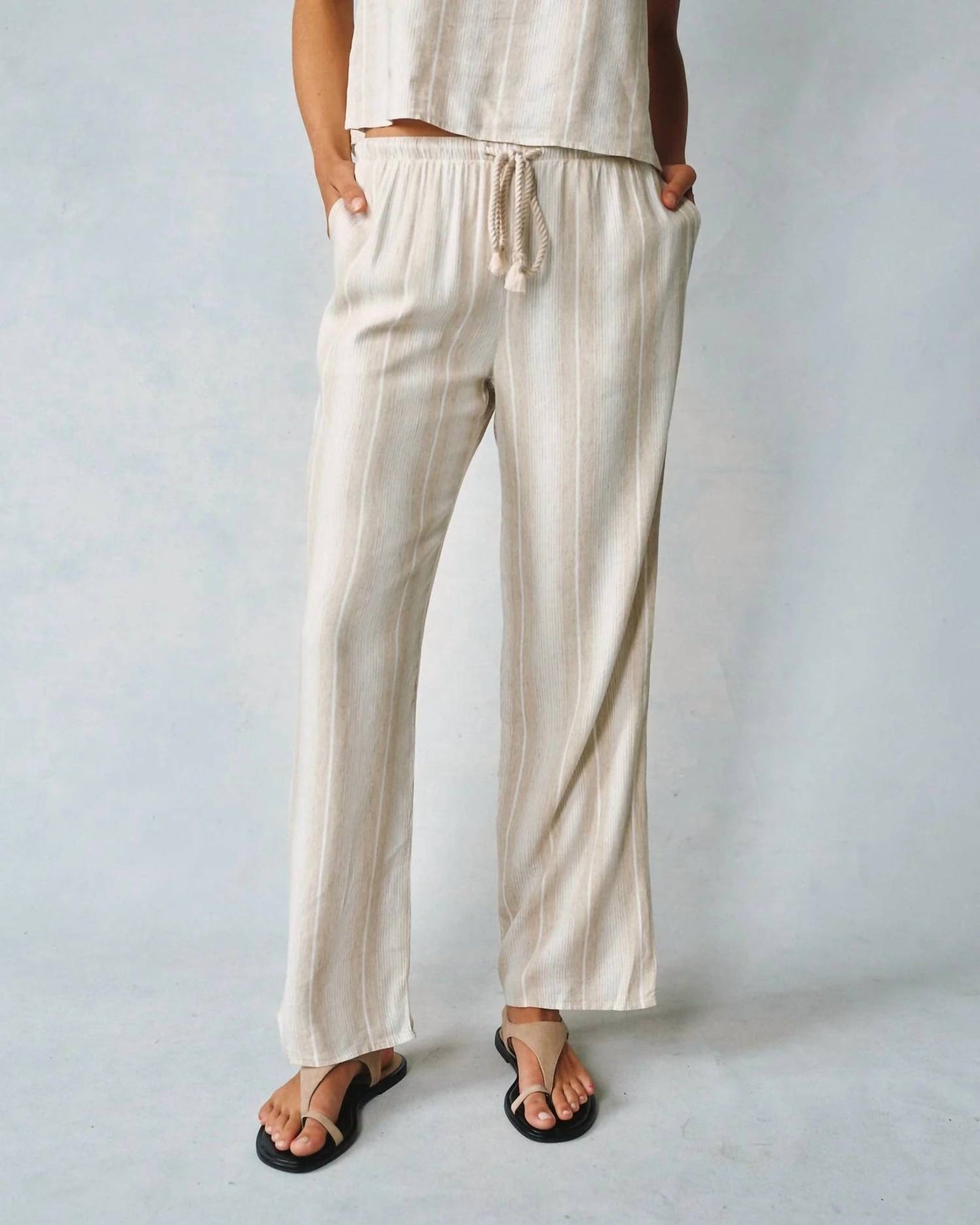 Bella Dahl - Wide Leg Pants With Drawcord