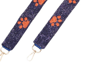 Caroline Hill - Paw Print Beaded Crossbody Bag Strap