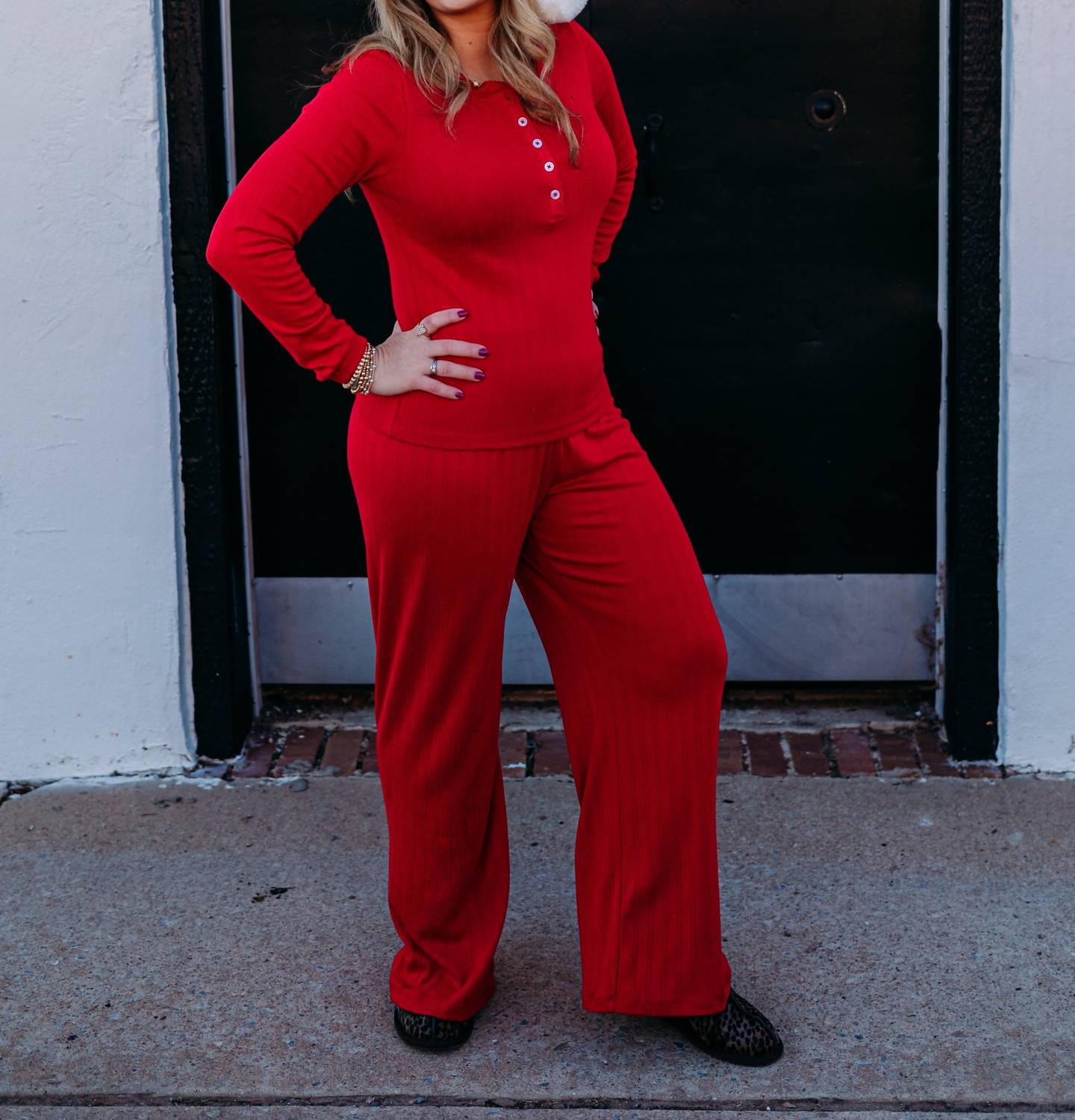 Z Supply - Holly Pointelle Long Sleeve Top