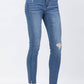 Judy Blue - High Waist Dandelion Embroidery Skinny Denim Jeans