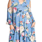 Oddi - Floral Vibes Choker Swing Dress -plus