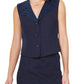 Current Air - V-neck Sleeveless Button Front Vest