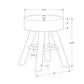 Ottoman, Pouf, Footrest, Foot Stool, Round, Natural Wood Legs, Contemporary, Modern
