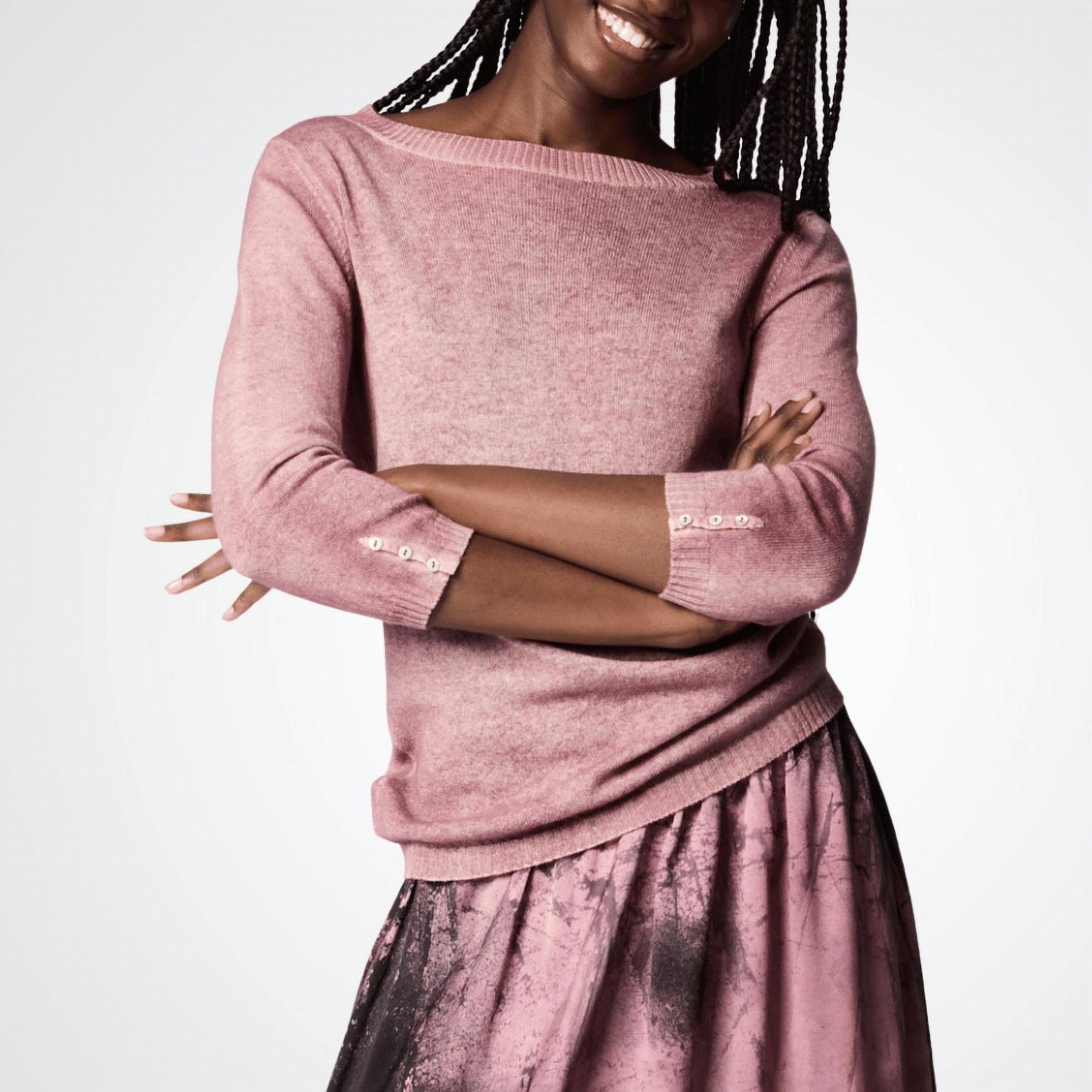 Avant Toi - Hand Painted Boatneck Pullover