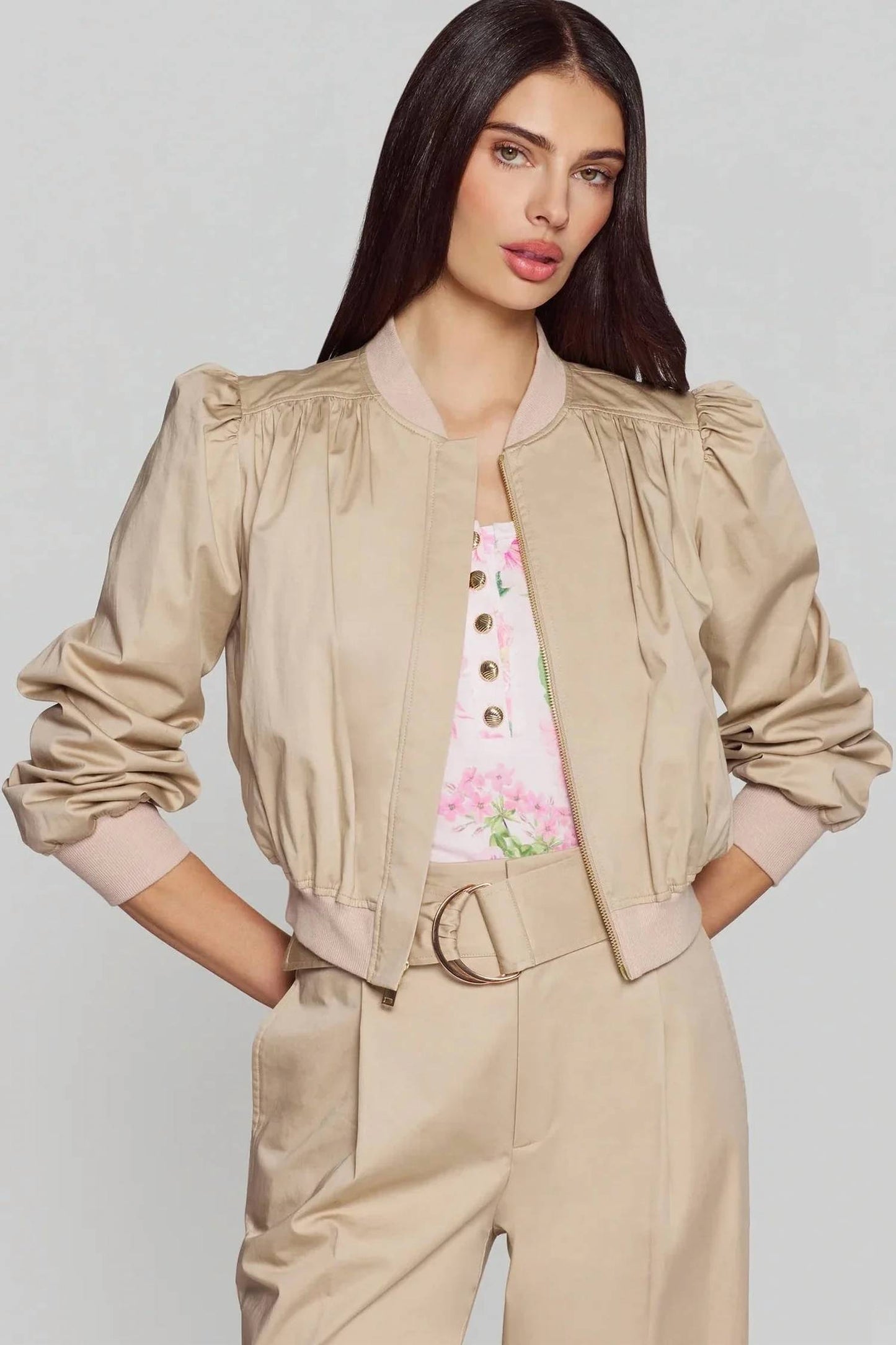 Generation Love - Sariah Sateen Bomber Jacket